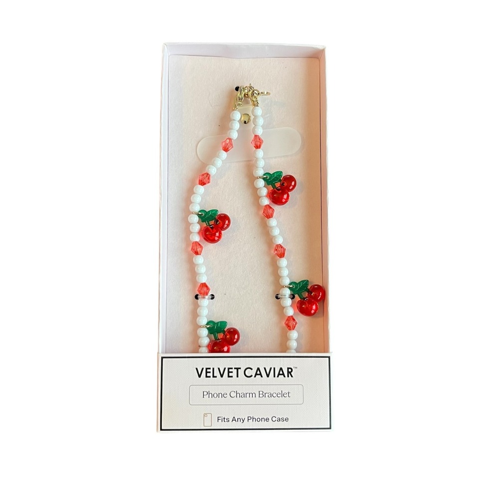 Velvet Caviar Mon Cheri Cherry Phone Charm NWT